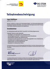 Unternehmermodell nach DGUV Vorschrift 2